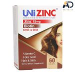 خرید و قیمت قرص یونی زینک 60 عددی