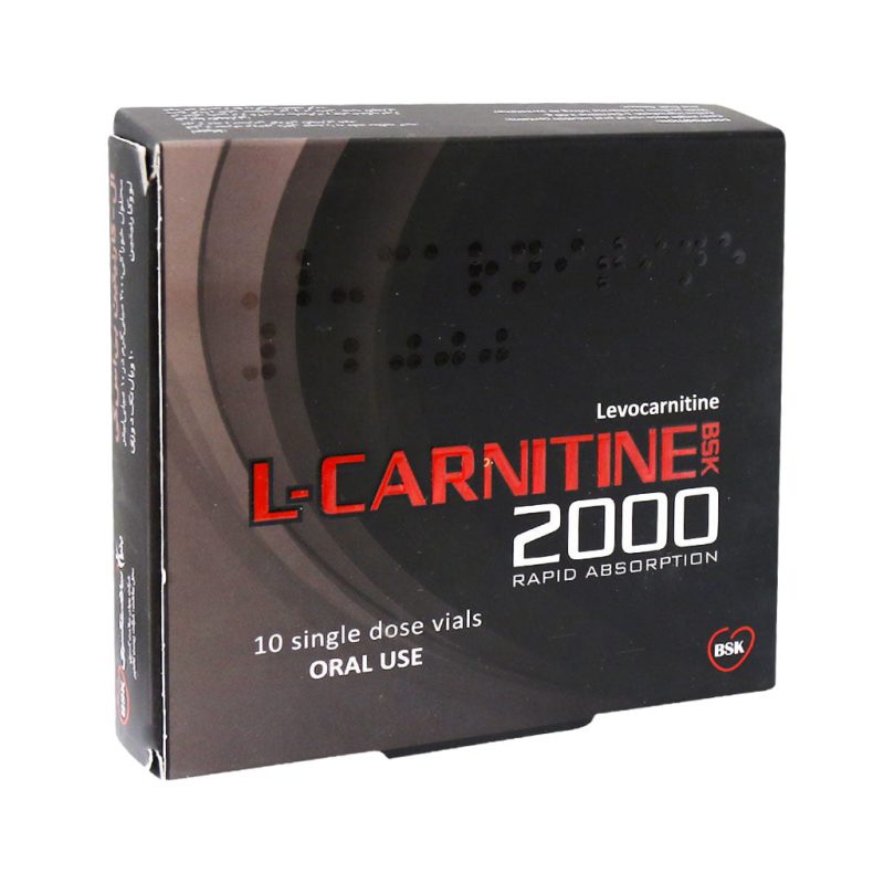 محلول خوراکی ال کارنیتین 2000 بی اس کی 10 عدد - تصویر 1