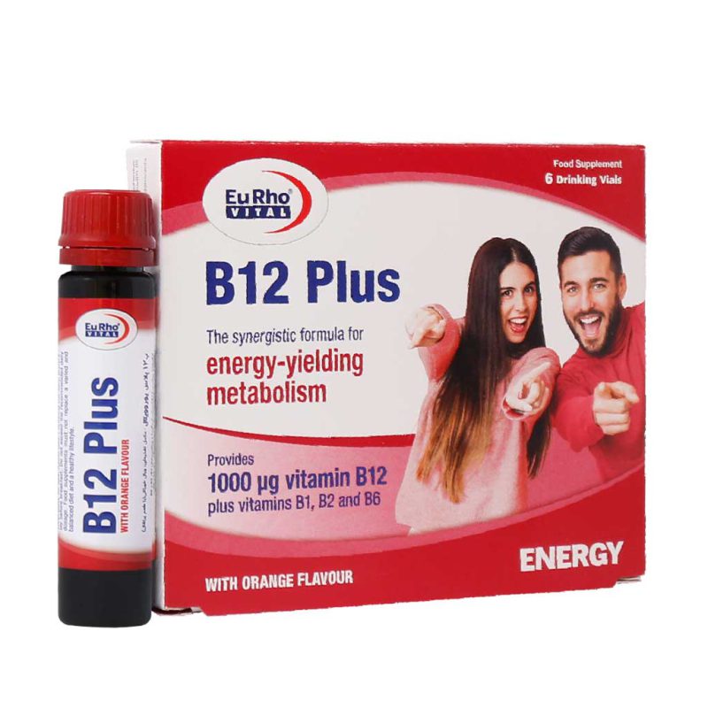 ویال خوراکی ویتامین B12 پلاس یوروویتال 6 عدد - تصویر 1