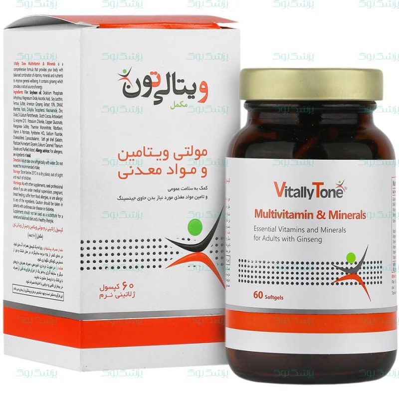 کپسول مولتی ویتامین و مینرال ویتالی تون 60 تایی - تصویر 1