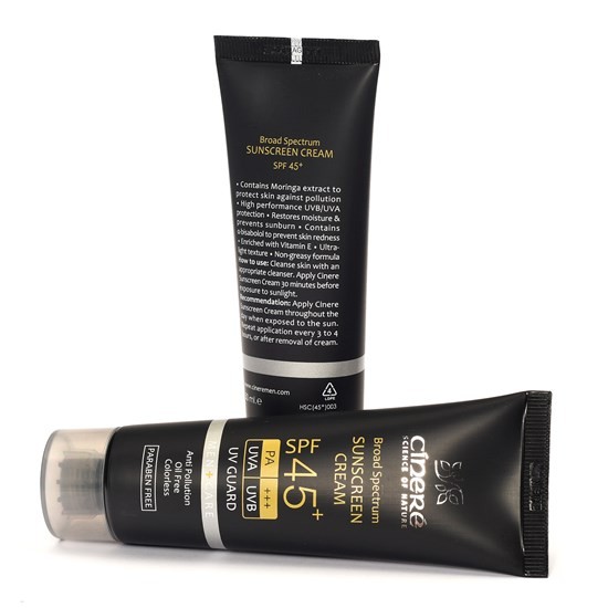 کرم ضد آفتاب آقایان سینره spf45 پشت و رو